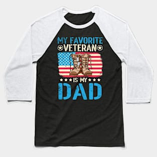 Happy Veteran Memorial Day Dad Baseball T-Shirt